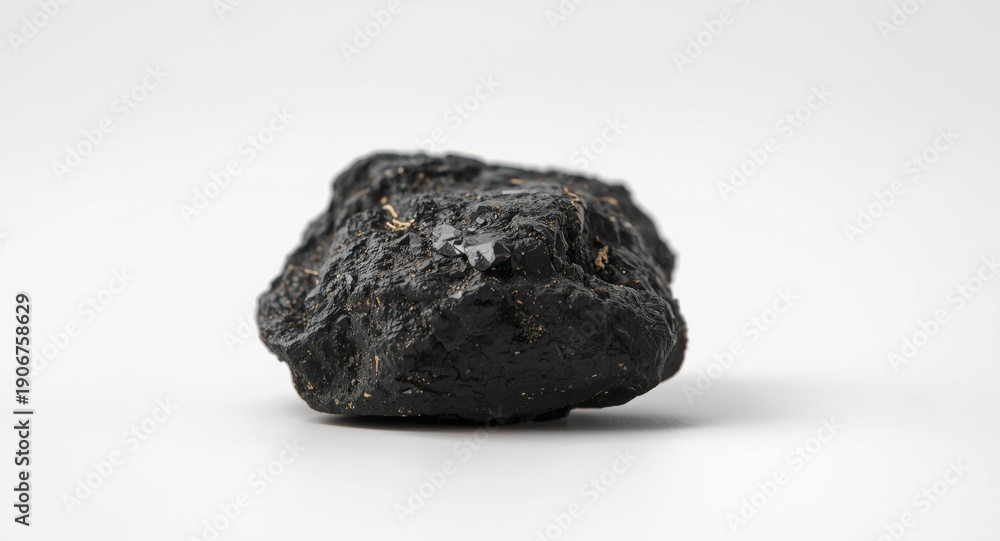 Obraz premium Fossil fuel hard coal sample for electricity generation use