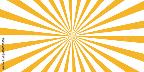 An abstract orange sunburst wallpaper design featuring bright vector rays and sunshine pattern