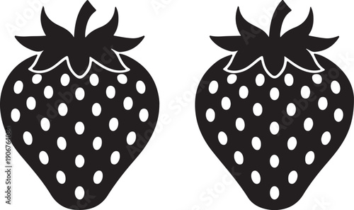  Strawberry Icon, which features a single, perfectly ripe strawberry with a detailed depiction of its shape and leaves