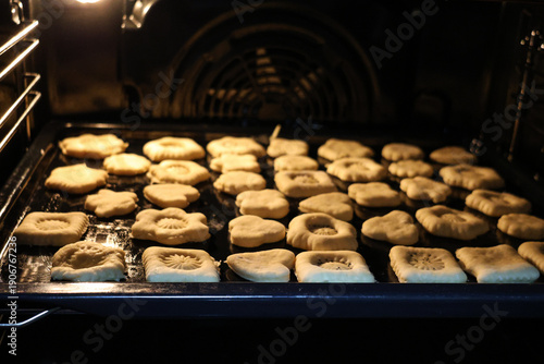 Canvastavla cookies in the oven