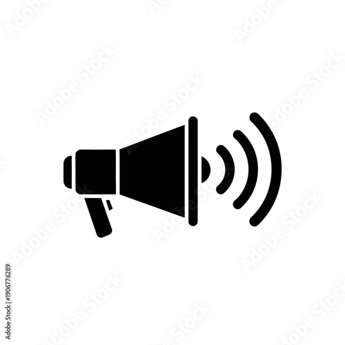 Megaphone Icon – Announcement Marketing Promotion Speaker Symbol