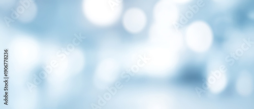 Abstract blurred medical background in blue and white tones, healthcare and science concept