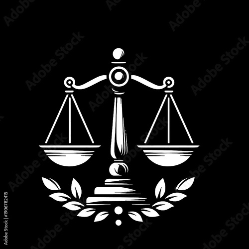 justice scale vector
