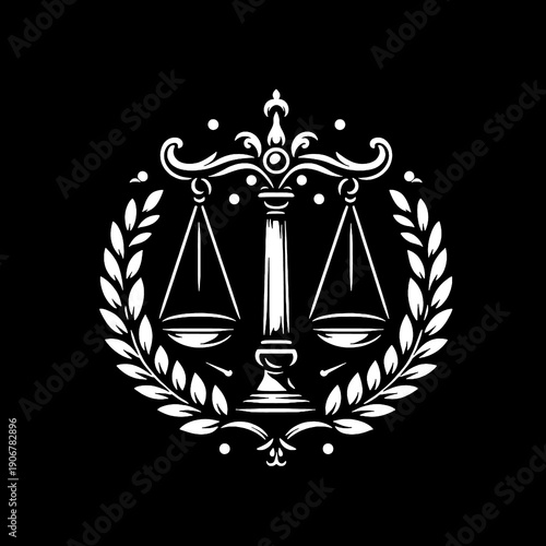 justice scale vector