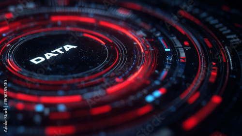 Wallpaper Mural Futuristic Data Tunnel With Digital Motion Graphics
 Torontodigital.ca