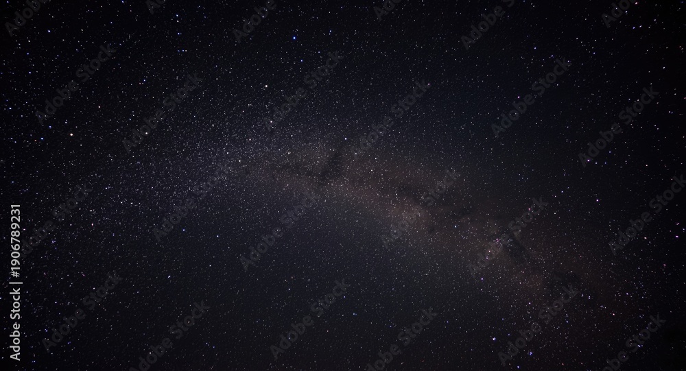 Obraz premium Background of dark space filled with shimmering stars at night