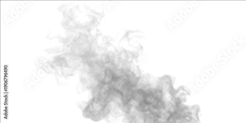 Thunder cracks through storm while fog folds around cloud and vapor shimmers. Gray smoke with smoky fire burning flame rises; mist and steam reveal realistic atmospheric phenomena. PNG vector.