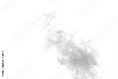 Realistic atmospheric phenomena surge when gray smoke cuts across cloud, fog, vapor. Storm pressure, thunder pulse; mist, steam, smoky fire burning flame scatter light. PNG vector.