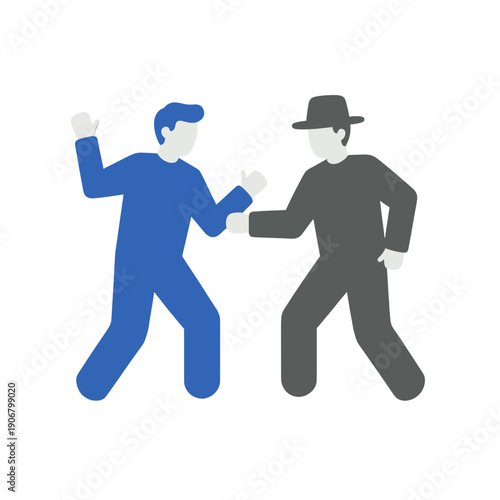 Two Men Shaking Hands Icon