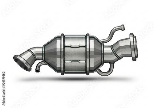 A catalytic converter for vehicle emissions control.