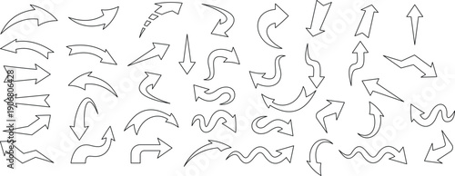  arrows outline design concept