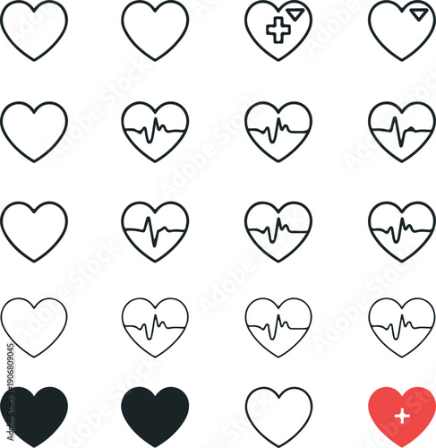 ECG heartbeat sinus rhythm line medical icon for healthcare, hospital logo vector illustration isolated.