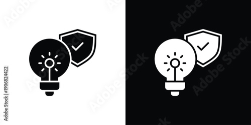 Innovation Icon Sheet Black And White