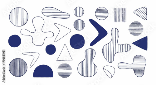 Collection of assorted geometric shapes and forms.