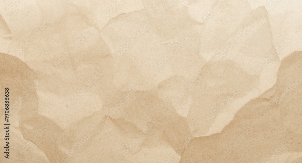 Obraz premium Beige textured abstract background with soft daylight and smooth kraft paper effect