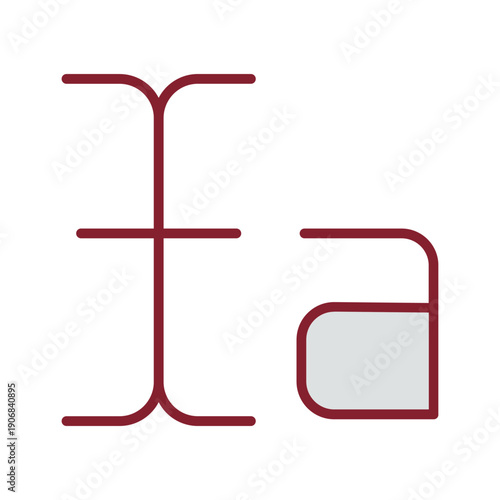 Text Select Icon Design