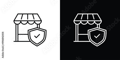 Shop Icon Sheet Black And White