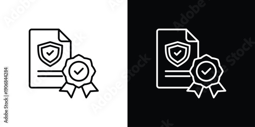 Policy Icon Sheet Black And White