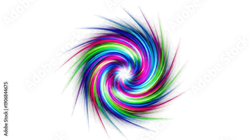 Vibrant Colorful Spiral Abstract Design