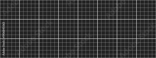 Blueprint black graph seamless pattern texture. Square grid layout on paper. Technical notebook background for engineering drafts and layouts.