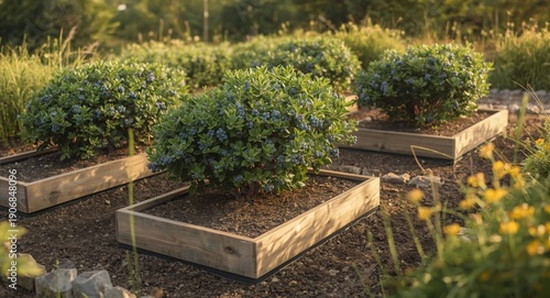 Blueberry bushes flourishin...