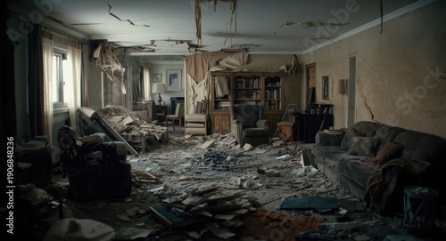 Home living area showing di...