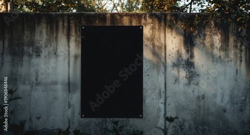 Black poster blank on textu...