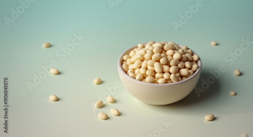 A bowl of butter beans disp...