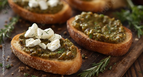 Goat cheese and herbed oliv...