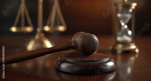 Justice and law concept wit...