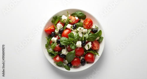 Healthy Greek salad mix wit...