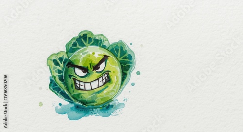 Expressive watercolor carto...