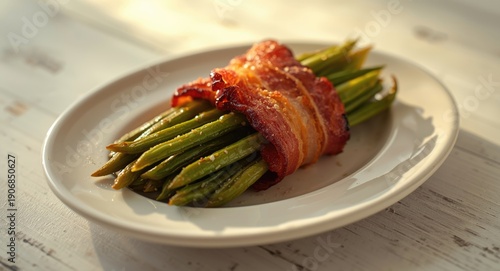 Close up of green beans bun...