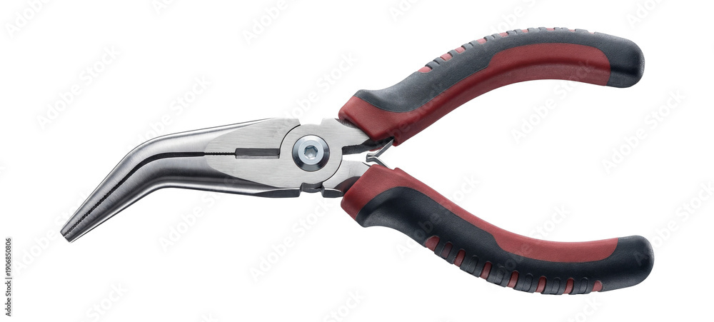 Obraz premium Offset long-nose pliers with a unique jaw angle.