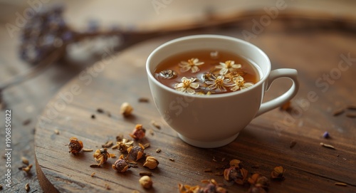 Hand brewed herbal tea feat...