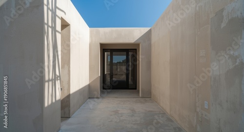 Construction site of modern...