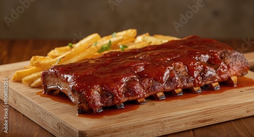 Flavorful grilled ribs with...