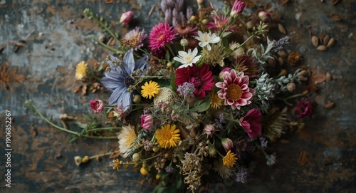 A summery bouquet of wildfl...
