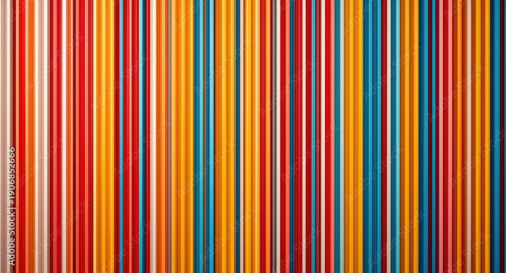 Obraz premium lively striped panel design featuring copy space