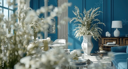 chic interior setting with ...
