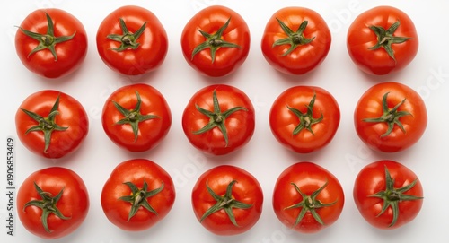 Baby plum tomatoes arranged...