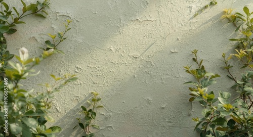 green garden wall texture w...