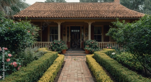 Colonial style house with c...