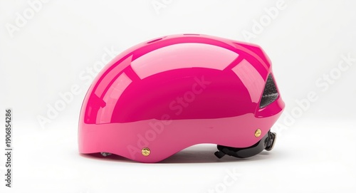 Aerodynamic pink bike helme...