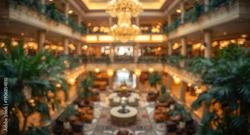 Inviting hotel atrium with ...