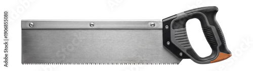 Handheld universal saw with a straight, 18-inch blade and a rubberized grip.