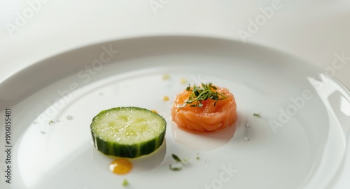Fresh chilled cucumber acco...
