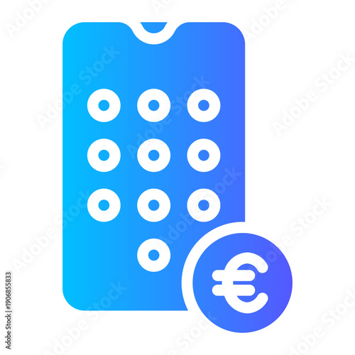 euro gradient icon