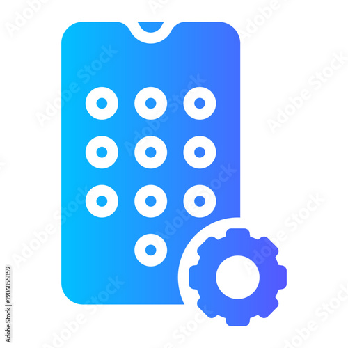 gear gradient icon