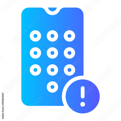 warning gradient icon